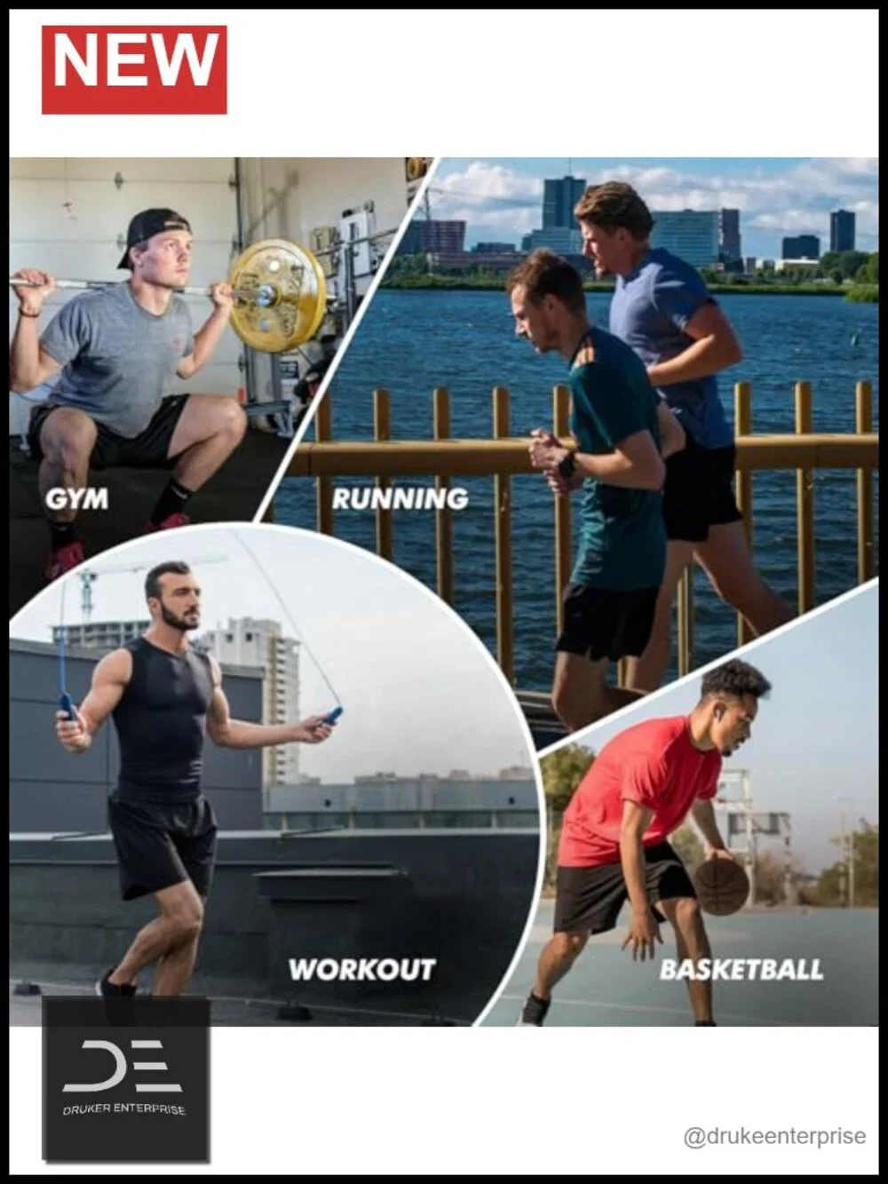 5 Pack Mens Athletic Shorts with Zipper Pockets Lightweight Quick Dry